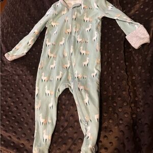 Adorable Llama Print Kids One Piece